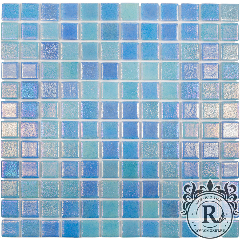 Стеклянная мозаика Shell MIX BLUE 551552